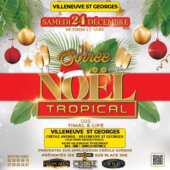 Soirée Noël Tropical Villeneuve